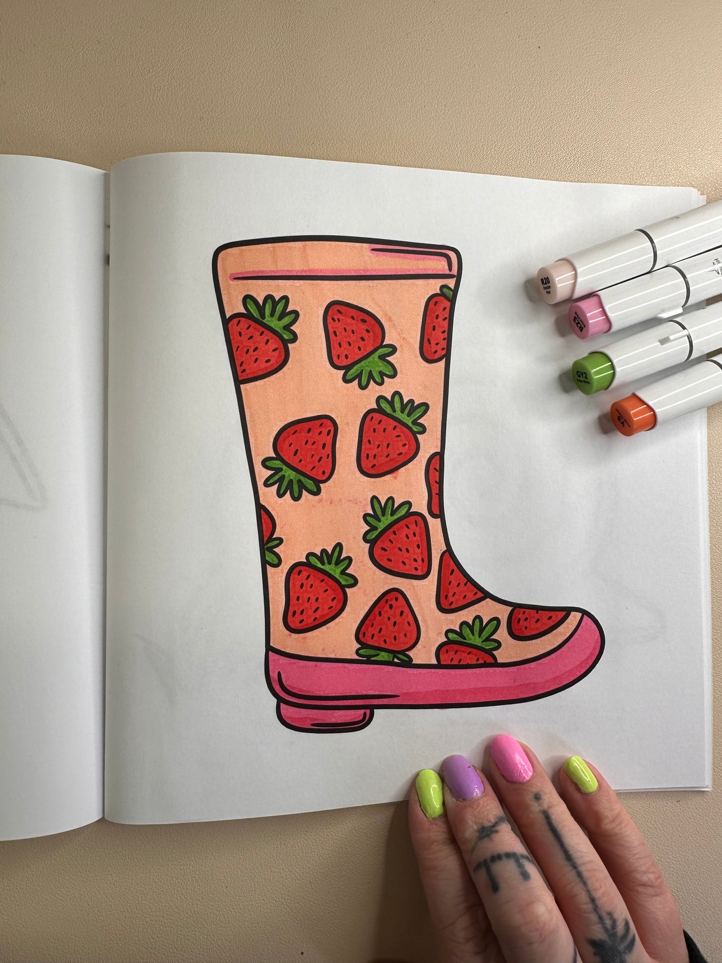 Simple Spring Bloom Colouring Book- DIGITAL