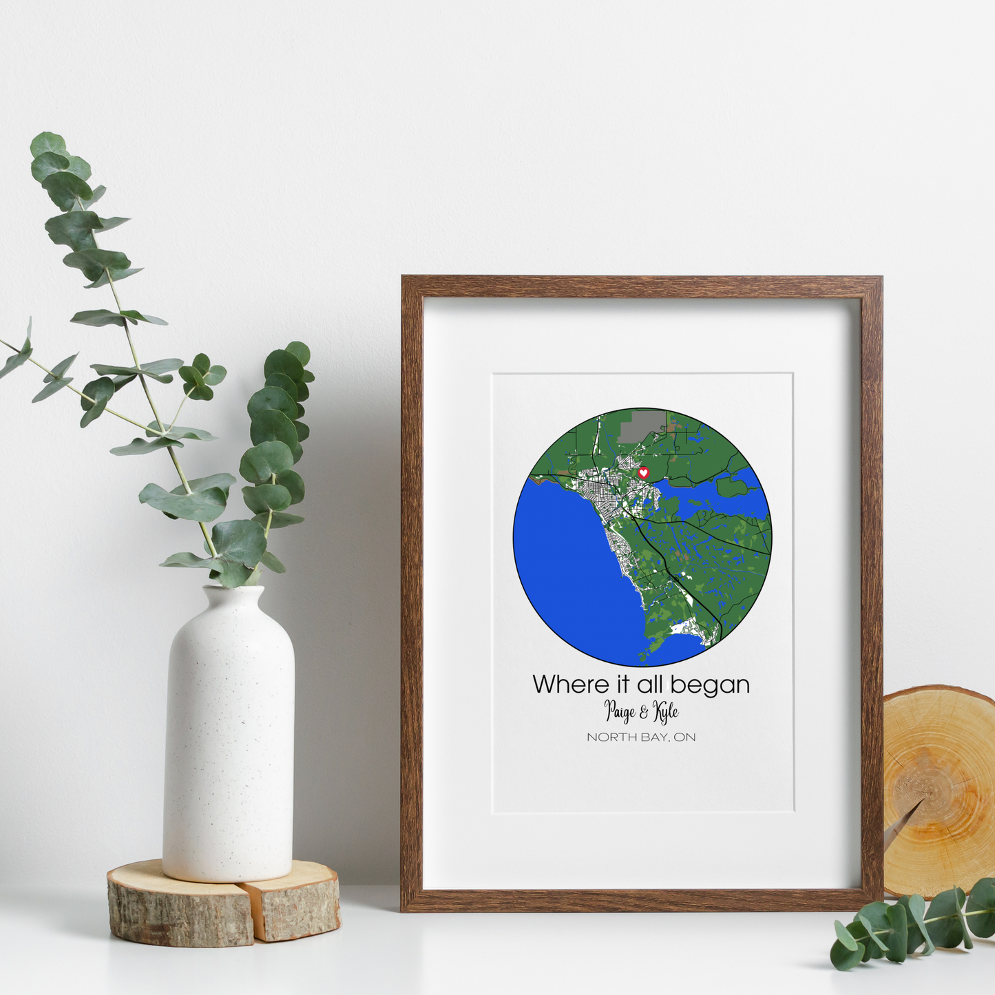 Where It All Began Map | Custom Digital Illustration