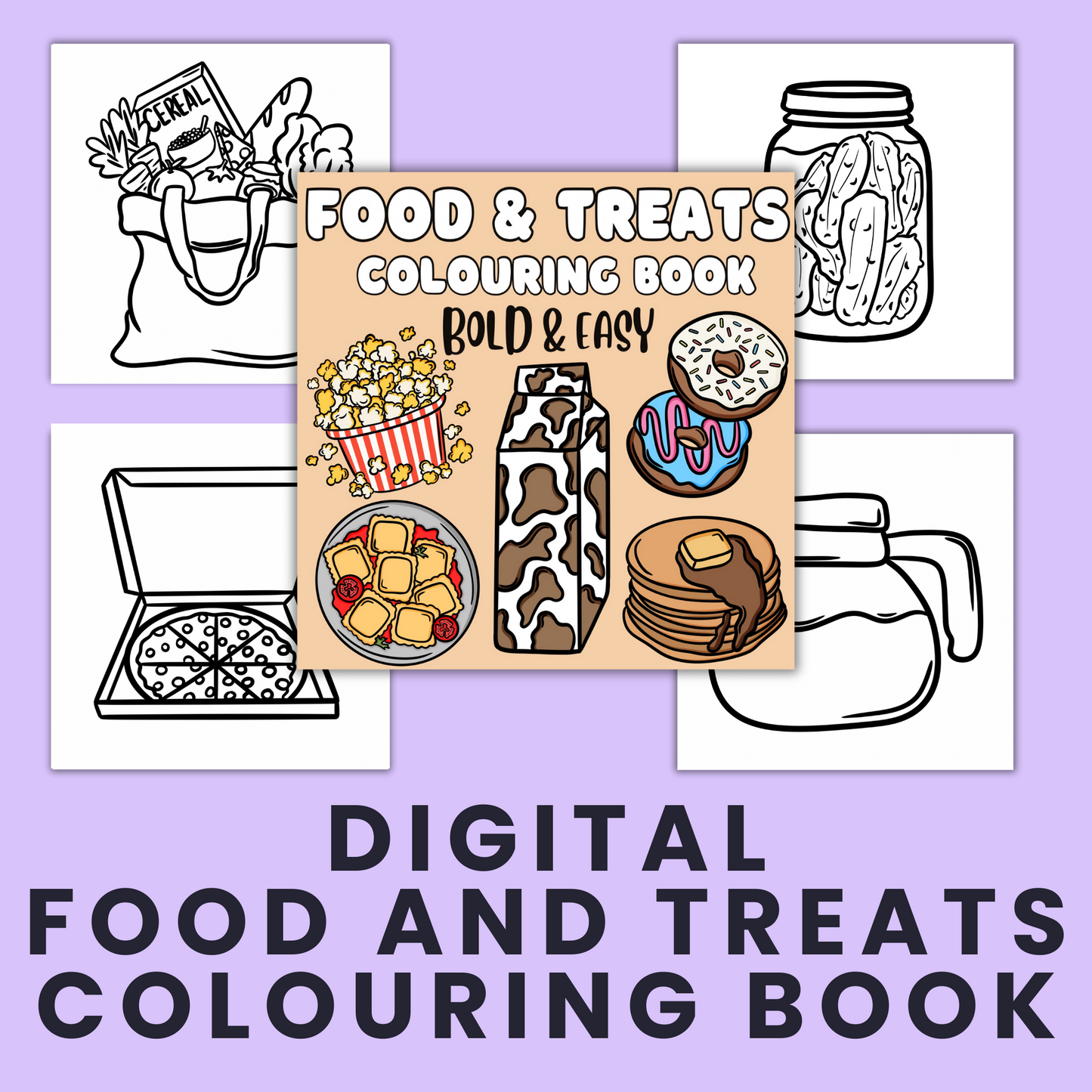 Food & Treats Colouring Book- DIGITAL