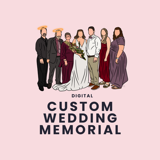 A Custom Wedding Memorial Illustration