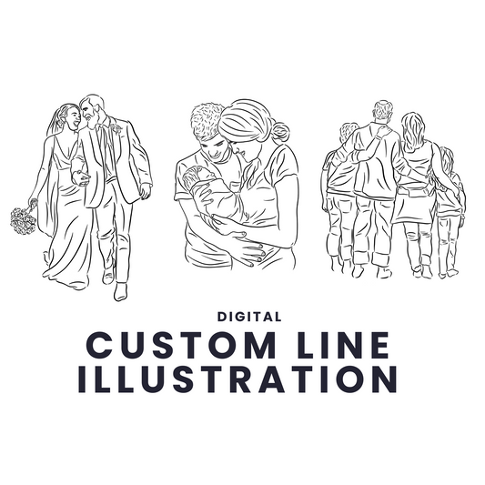 Minimalistic Line Drawing Keepsake