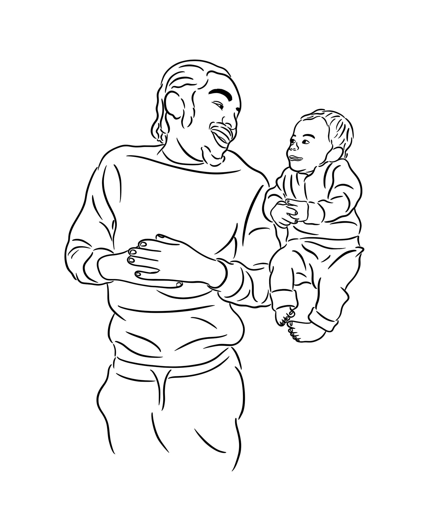Minimalistic Line Drawing Keepsake