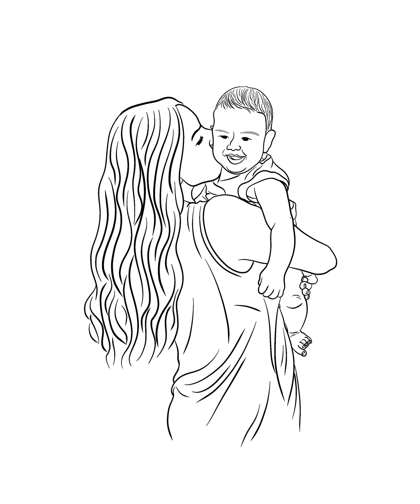 Minimalistic Line Drawing Keepsake