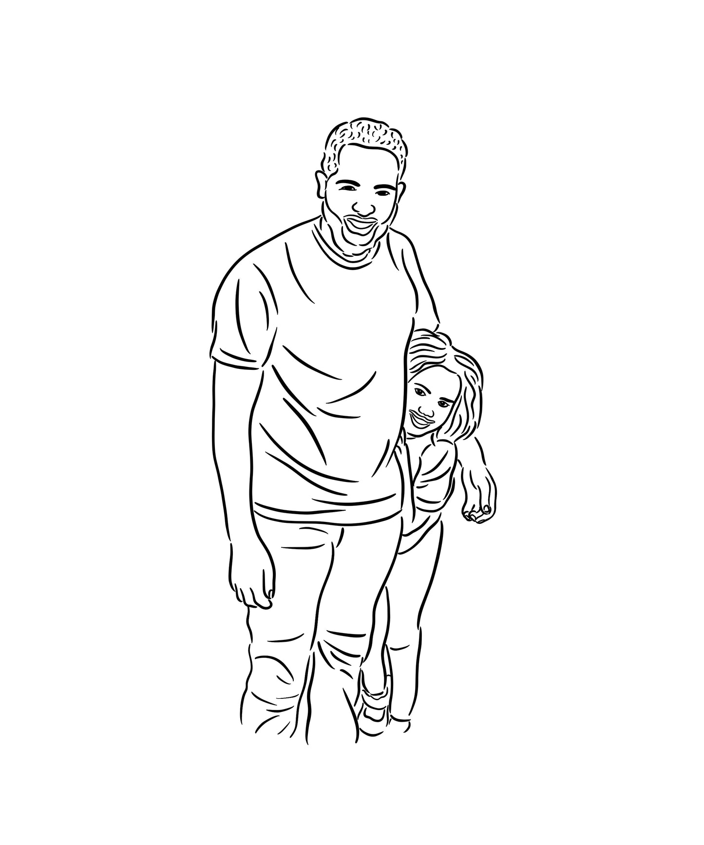 Minimalistic Line Drawing Keepsake