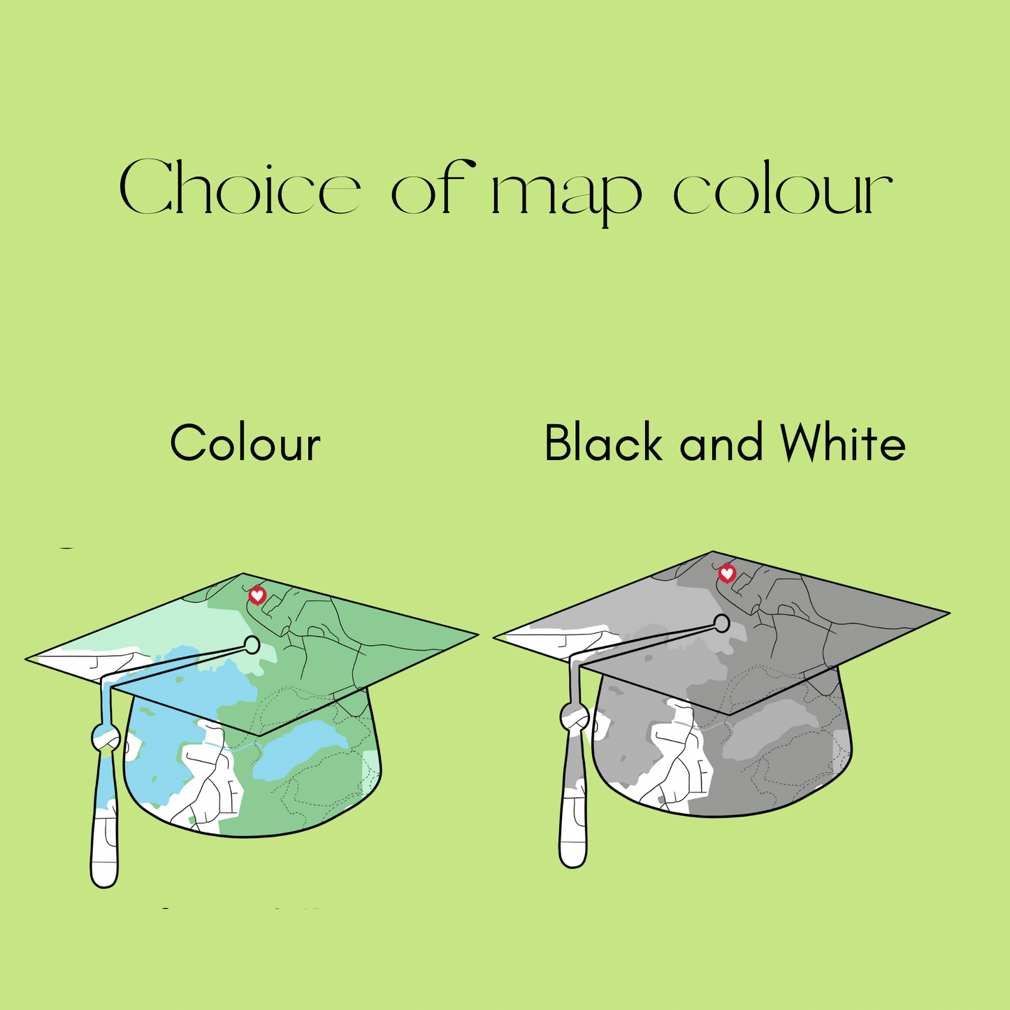 Graduation Map Illustration