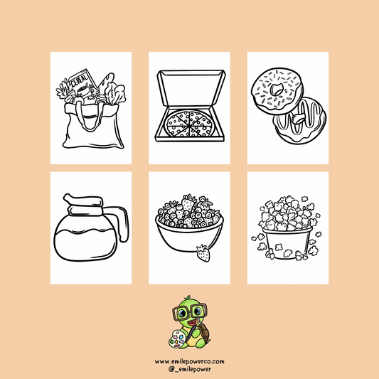 Food & Treats Colouring Book- DIGITAL