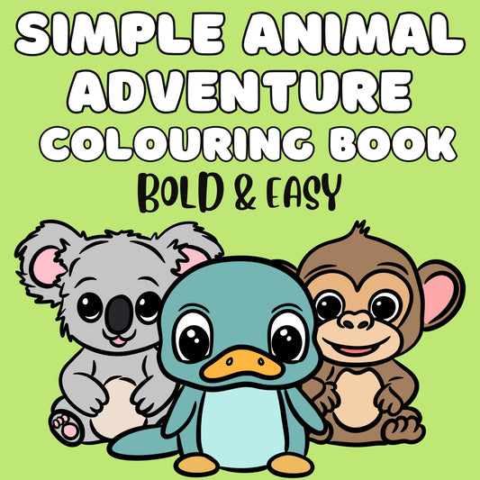 Animal Adventure Colouring Book- DIGITAL