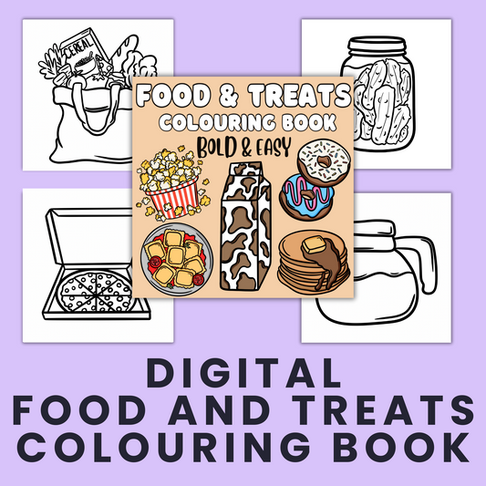 Food & Treats Colouring Book- DIGITAL