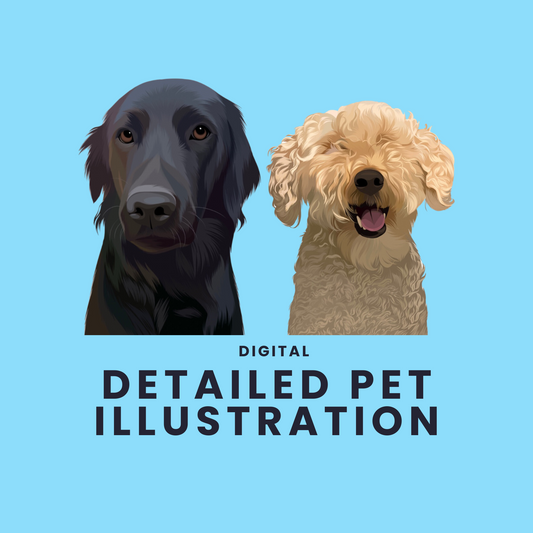Detailed Custom Pet Illustration