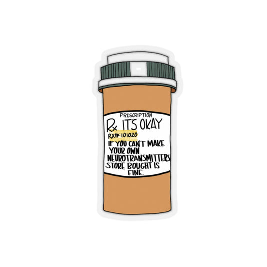 Serotonin Prescription Sticker
